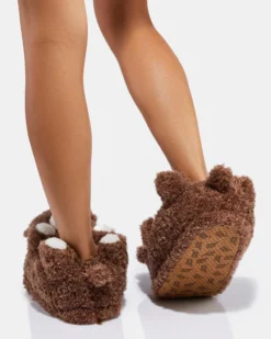 Mocha The Bear Slippers -Oooh Yeah Socks Store GWP21910 6