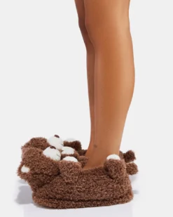 Mocha The Bear Slippers -Oooh Yeah Socks Store GWP21910 8