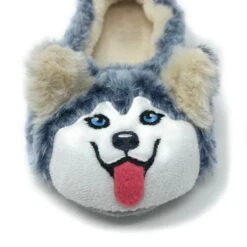 Husky Plush Slippers -Oooh Yeah Socks Store GWP9926 2