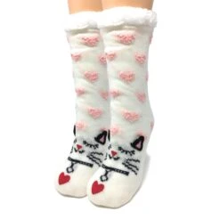 Kitty Kitty Slipper Socks -Oooh Yeah Socks Store GWS8804 4