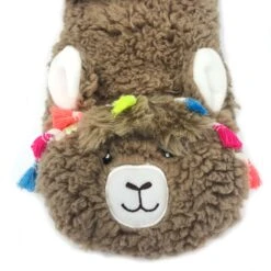 Llama Call You Plush Slipper Socks 5 Llama Call You Plush Slipper Socks -Oooh Yeah Socks Store GWS8870 4