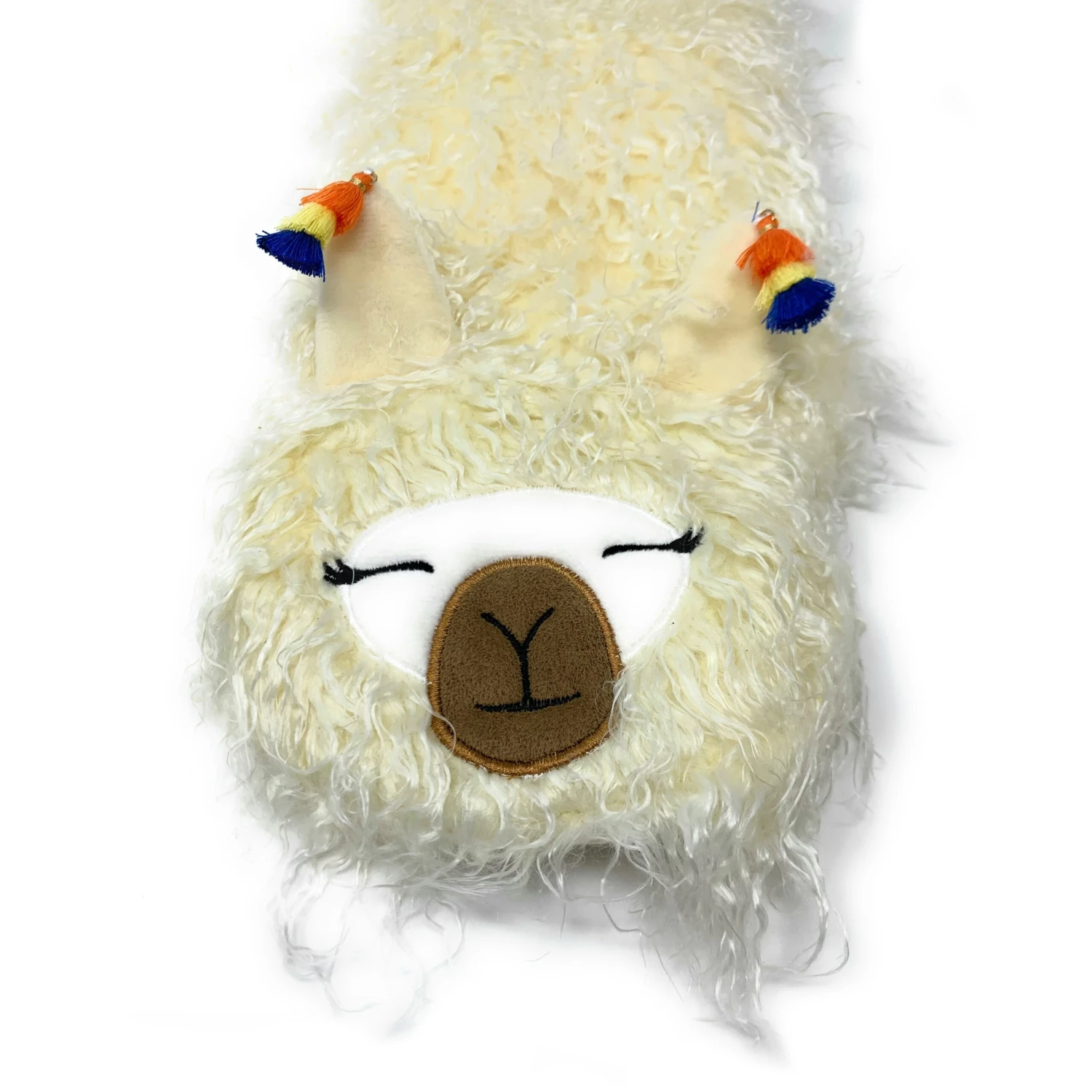 Llama Llama White Plush Slipper Socks 2 Llama Llama White Plush Slipper Socks - Image 2