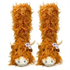 Highland Cattle Kids Slipper Socks