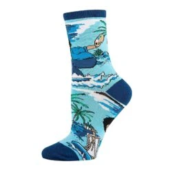 Bob Ross Waves Socks -Oooh Yeah Socks Store WD23060C 3 7c677023 b78f 45ab 8e93 37664b2ff510