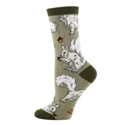 White Fox Squirrel Socks -Oooh Yeah Socks Store WD23503C 3 831ccc26 d8c6 439f a297 dfc980dfba89